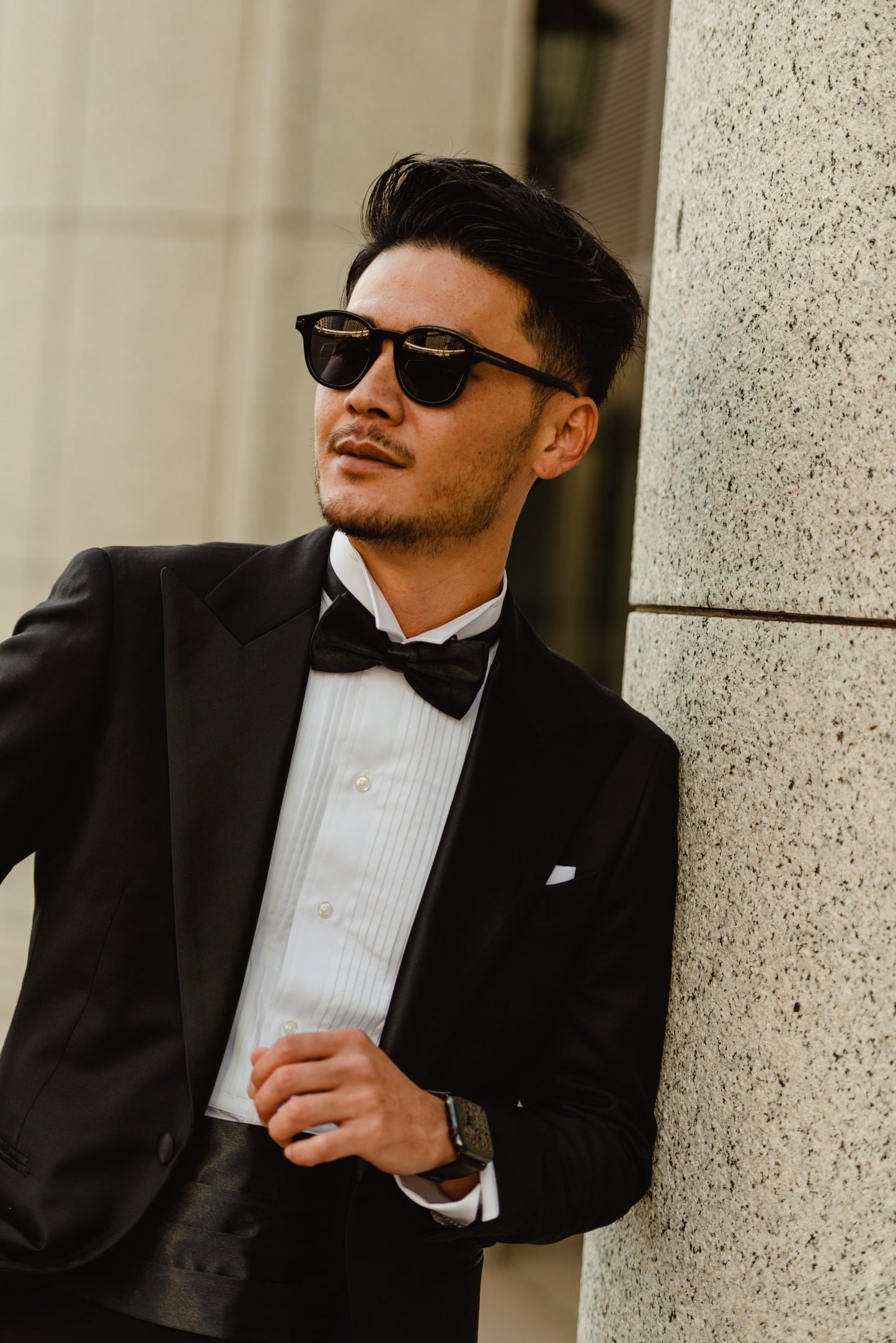 ピンタック付ウィングカラーシャツ【結婚式 ワイシャツ オーダーメイド】