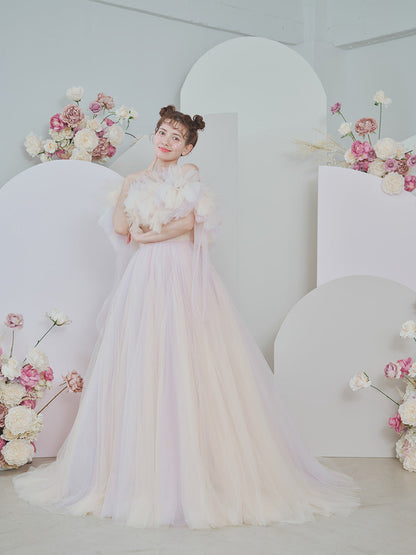 Letty Beige - レティ ベージュ -【結婚式 カラードレス レンタル】