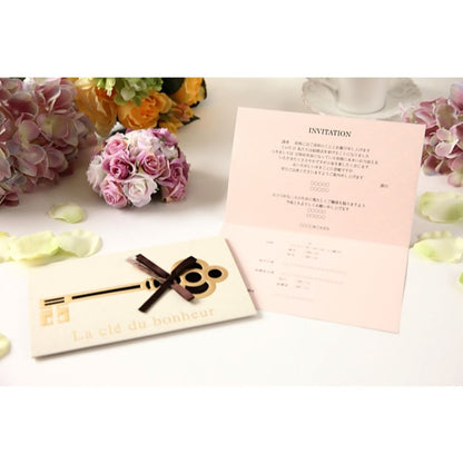 招待状セット ボヌール アイボリー【結婚式 ペーパー 招待状】