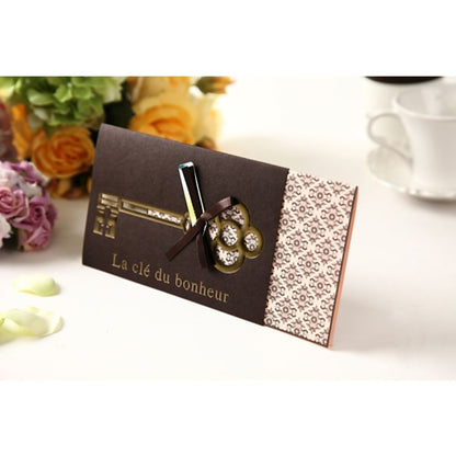 招待状セット ボヌール ブラウン【結婚式 ペーパー 招待状】