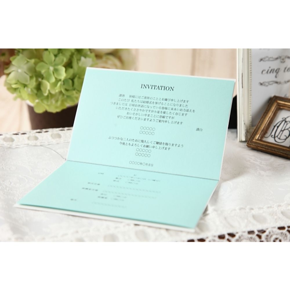 招待状セット ジュリエッタ プラチナ【結婚式 ペーパー 招待状】
