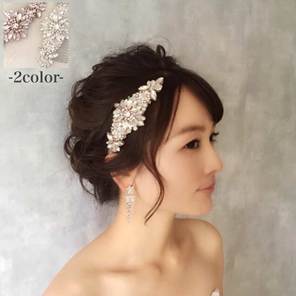 【ヘッドドレス】joli ヘッドアクセサリー/ブライダルアクセサリー 【結婚式 ヘアアクセサリー】