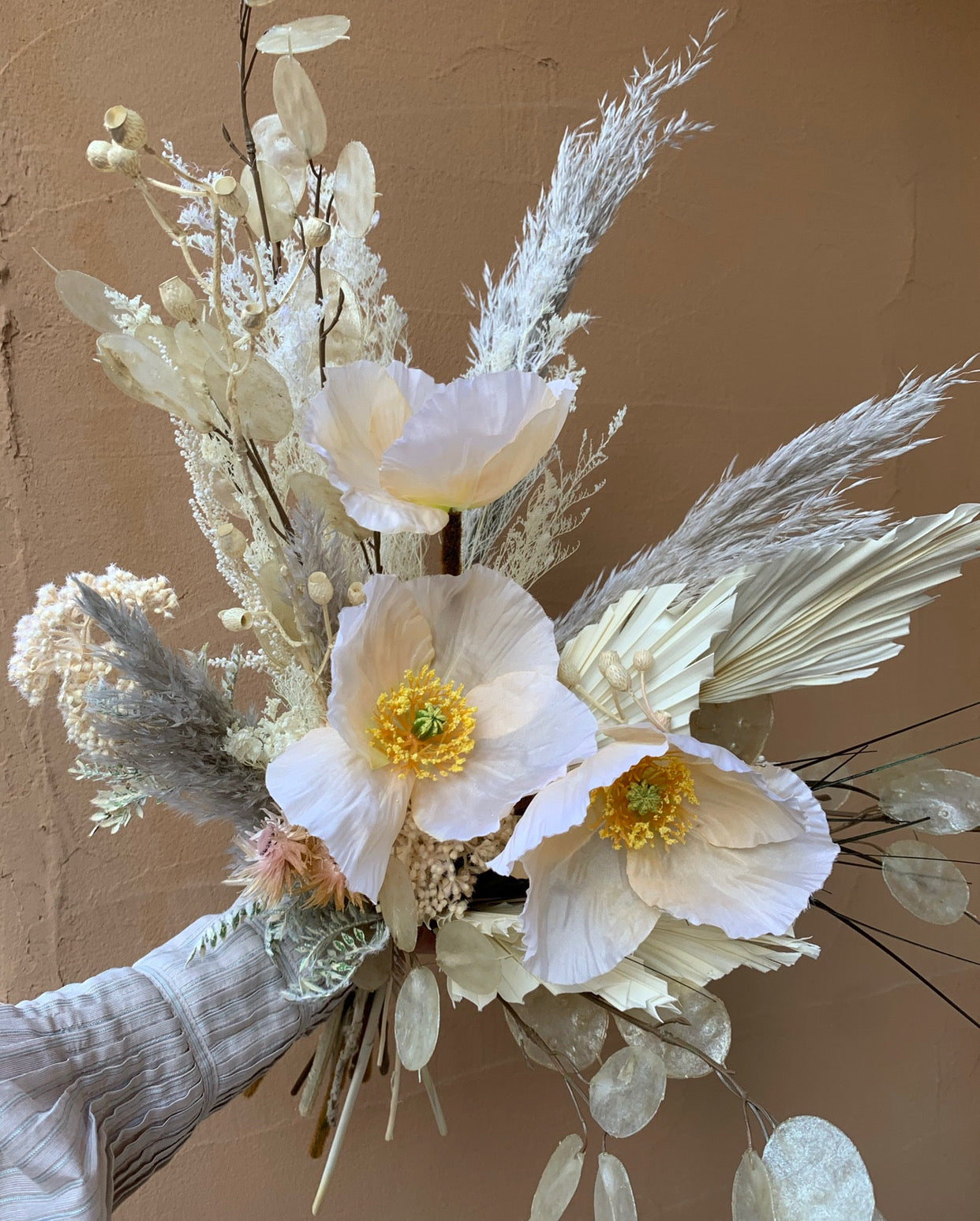 【造花・ドライフラワー】ブーケ・ブートニアセット(オーダー可) 【結婚式 フラワー ブーケ ブートニア】