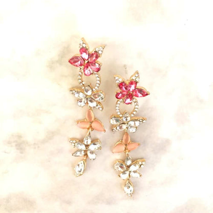 【ピアス・イヤリング】pinpink ピンクピアス/ブライダルアクセサリー 【結婚式　ピアス　イヤリング】