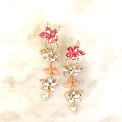 【ピアス・イヤリング】pinpink ピンクピアス/ブライダルアクセサリー 【結婚式 ピアス イヤリング】
