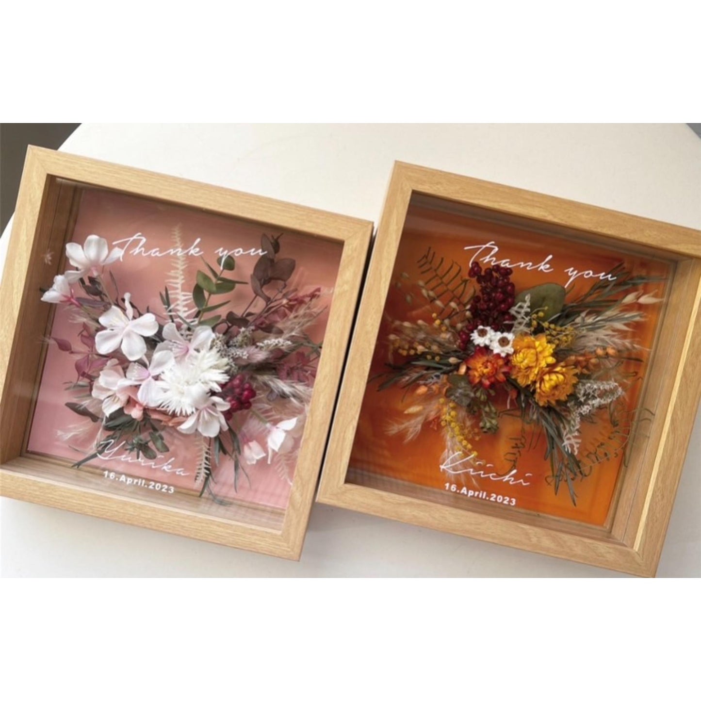 ご両親贈呈フレーム(natural) 2枚セット【結婚式 ギフト 両親プレゼント】