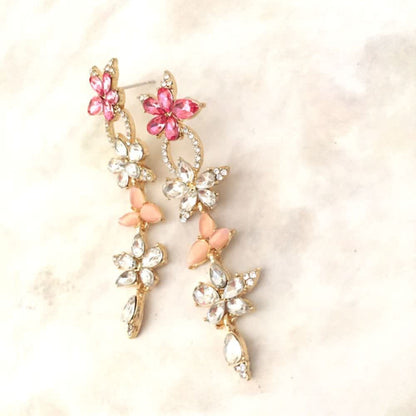 【ピアス・イヤリング】pinpink ピンクピアス/ブライダルアクセサリー 【結婚式 ピアス イヤリング】