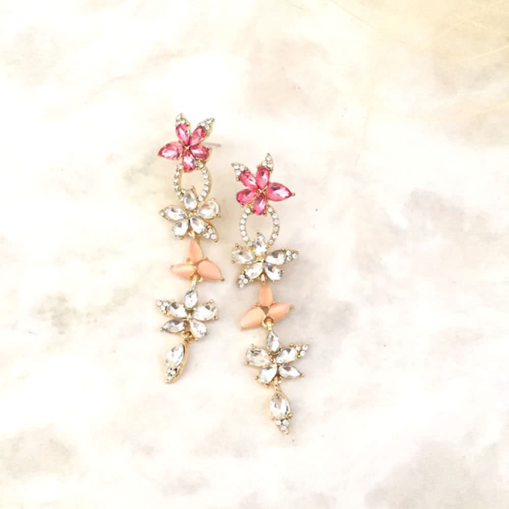 【ピアス・イヤリング】pinpink ピンクピアス/ブライダルアクセサリー 【結婚式 ピアス イヤリング】