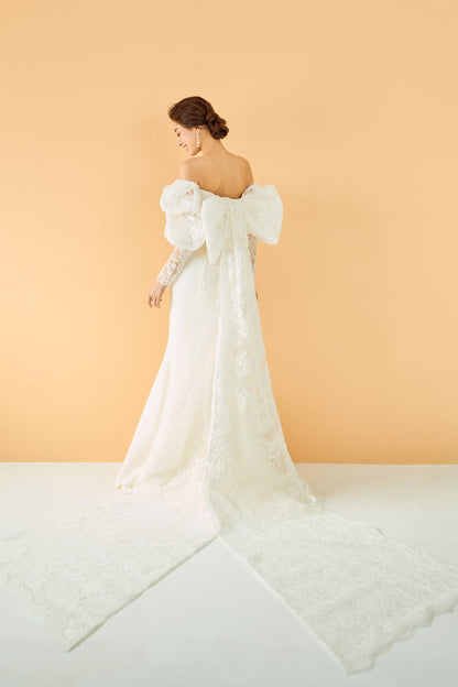 Jiwoo ジウ【ウェディングドレス レンタル】韓国ドレス/LEMERE マーメイドライン【結婚式】