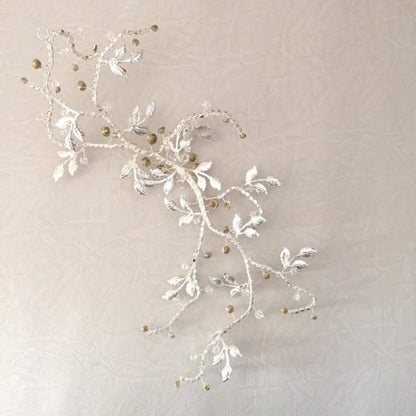 【ヘッドドレス】feuille ヘッドアクセサリー/ブライダルアクセサリー 【結婚式 ヘアアクセサリー】