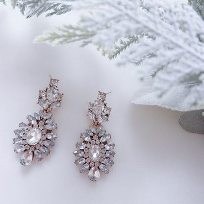 【ピアス・イヤリング】ビジュー クリスタル ウェディング ブライダルピアス c9 【結婚式 ピアス イヤリング】