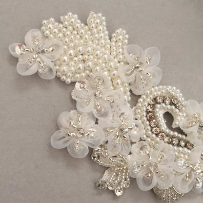 【ヘッドドレス】Cheri 刺繍ヘッドアクセサリー 【結婚式 ヘアアクセサリー】