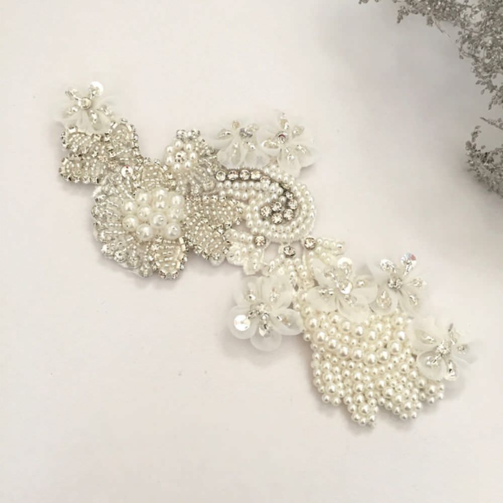 【ヘッドドレス】Desir 刺繍ヘッドアクセサリー/ブライダルアクセサリー 【結婚式　ヘアアクセサリー】