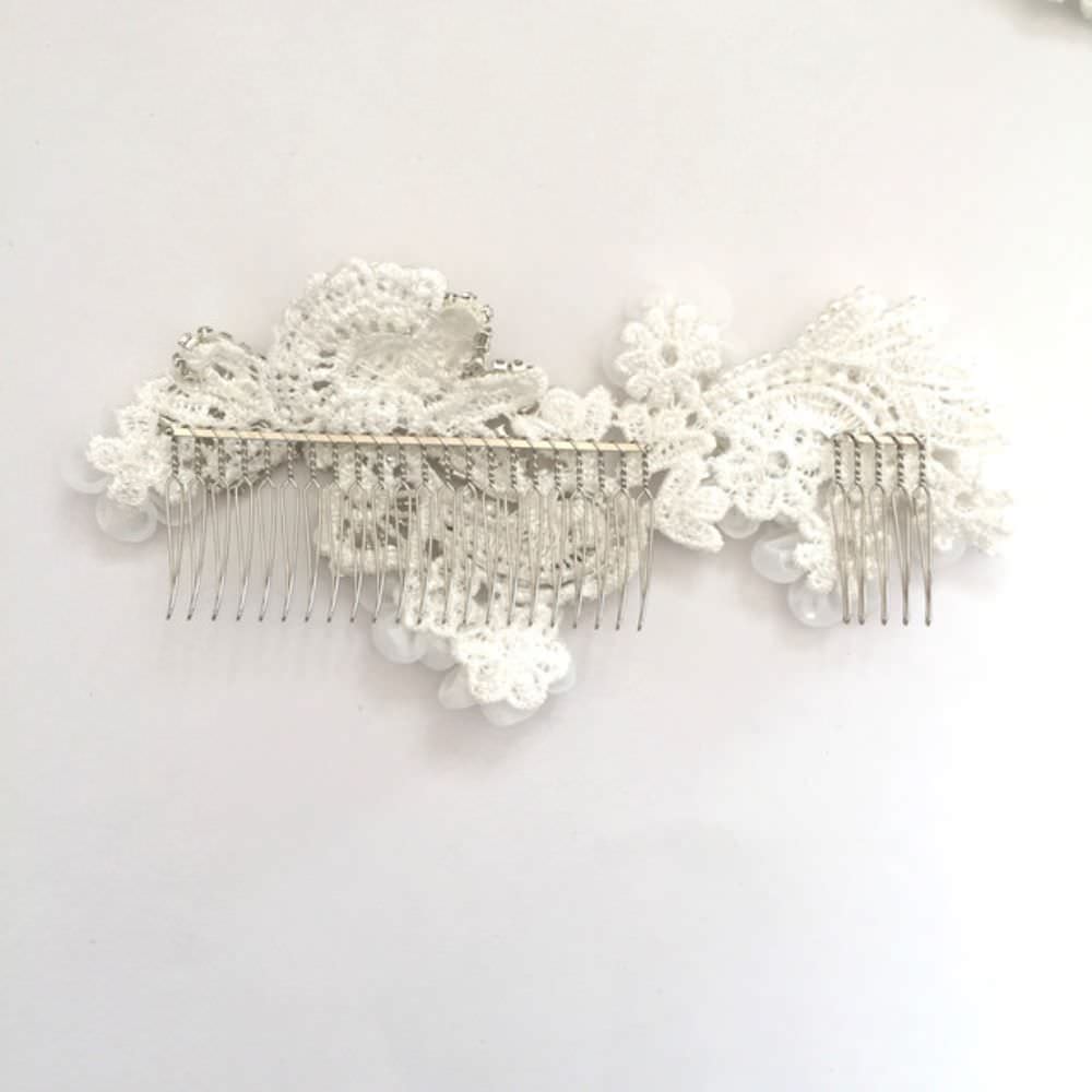 【ヘッドドレス】Desir 刺繍ヘッドアクセサリー/ブライダルアクセサリー 【結婚式 ヘアアクセサリー】