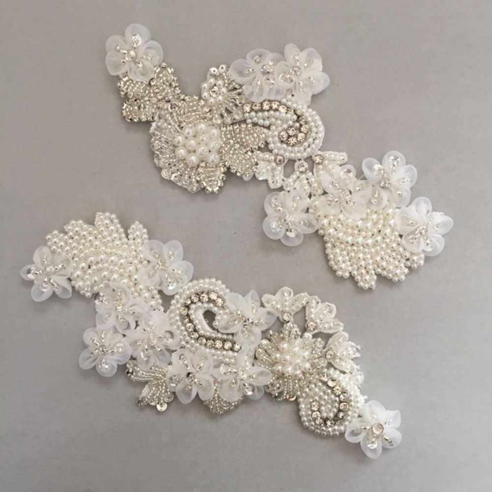 【ヘッドドレス】Desir 刺繍ヘッドアクセサリー/ブライダルアクセサリー 【結婚式 ヘアアクセサリー】