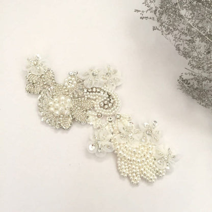 【ヘッドドレス】Desir 刺繍ヘッドアクセサリー/ブライダルアクセサリー 【結婚式 ヘアアクセサリー】