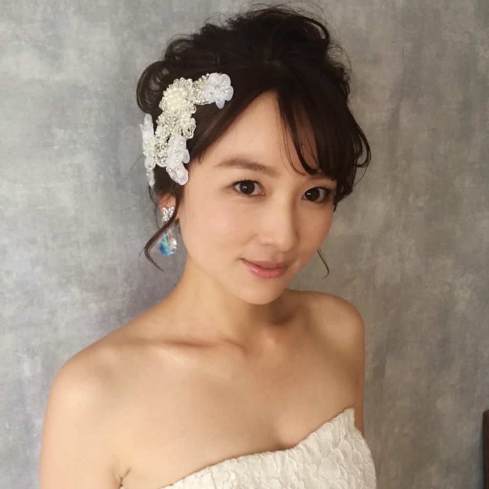 【ヘッドドレス】Desir 刺繍ヘッドアクセサリー/ブライダルアクセサリー 【結婚式 ヘアアクセサリー】