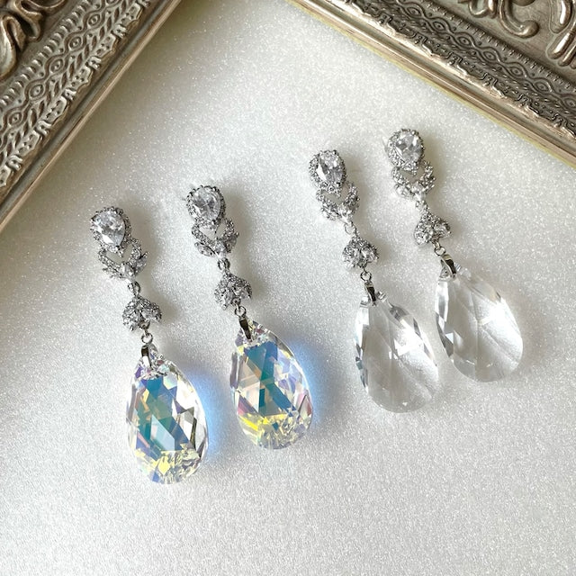 【ピアス・イヤリング】オリジナル商品espoir ジルコニアピアス/ブライダルアクセサリー 【結婚式　ピアス　イヤリング】