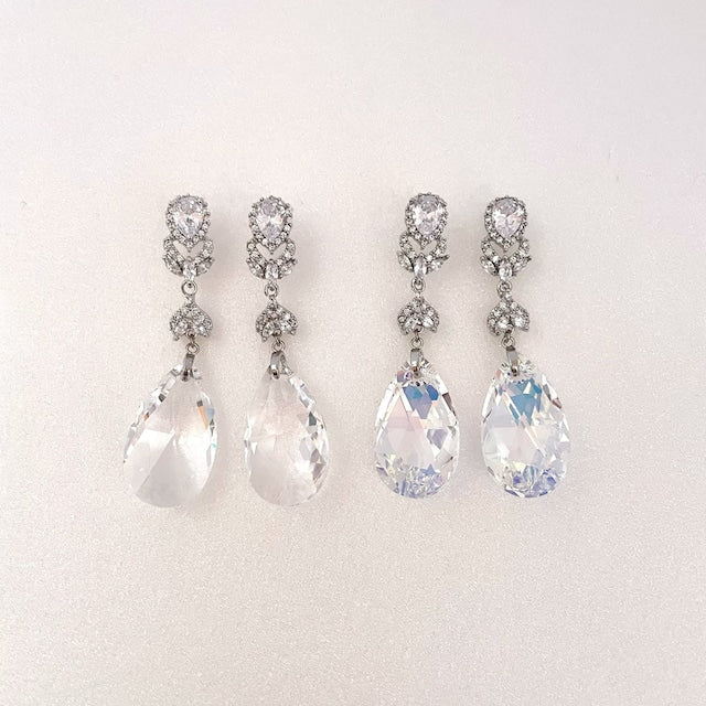 【ピアス・イヤリング】オリジナル商品espoir ジルコニアピアス/ブライダルアクセサリー 【結婚式　ピアス　イヤリング】