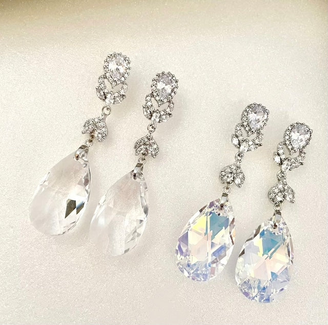 【ピアス・イヤリング】オリジナル商品espoir ジルコニアピアス/ブライダルアクセサリー 【結婚式　ピアス　イヤリング】