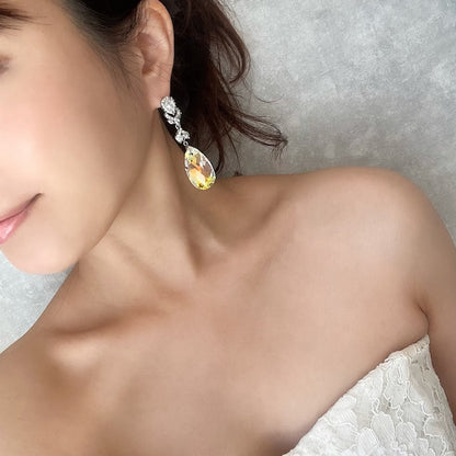 【ピアス・イヤリング】オリジナル商品espoir ジルコニアピアス/ブライダルアクセサリー 【結婚式 ピアス イヤリング】