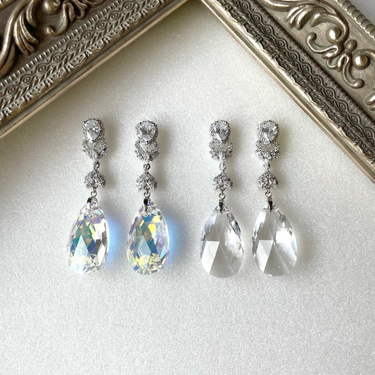 【ピアス・イヤリング】オリジナル商品espoir ジルコニアピアス/ブライダルアクセサリー 【結婚式 ピアス イヤリング】