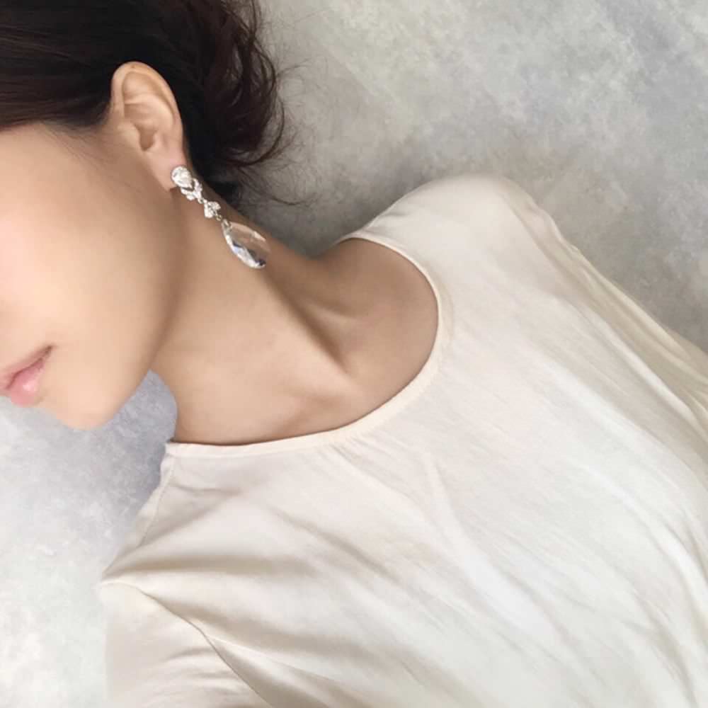 【ピアス・イヤリング】オリジナル商品espoir ジルコニアピアス/ブライダルアクセサリー 【結婚式 ピアス イヤリング】