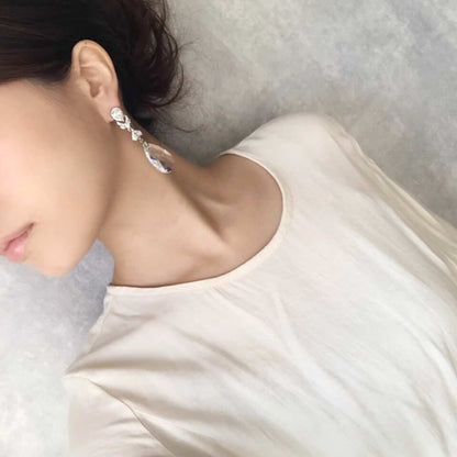 【ピアス・イヤリング】オリジナル商品espoir ジルコニアピアス/ブライダルアクセサリー 【結婚式 ピアス イヤリング】