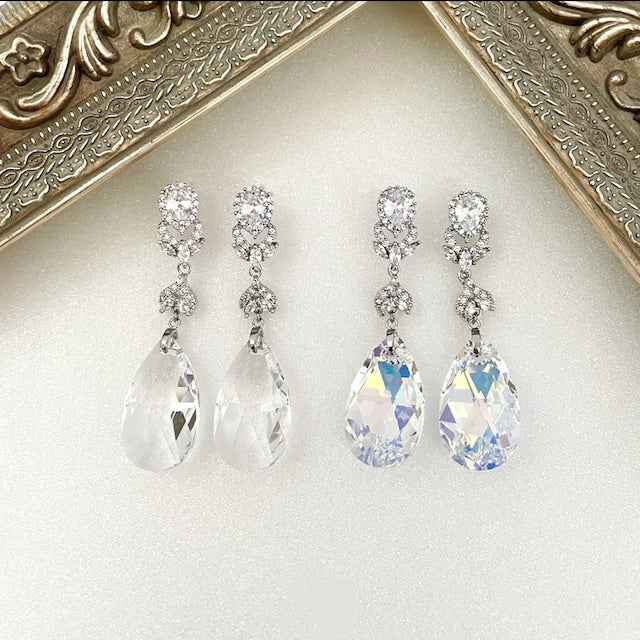 【ピアス・イヤリング】オリジナル商品espoir ジルコニアピアス/ブライダルアクセサリー 【結婚式　ピアス　イヤリング】