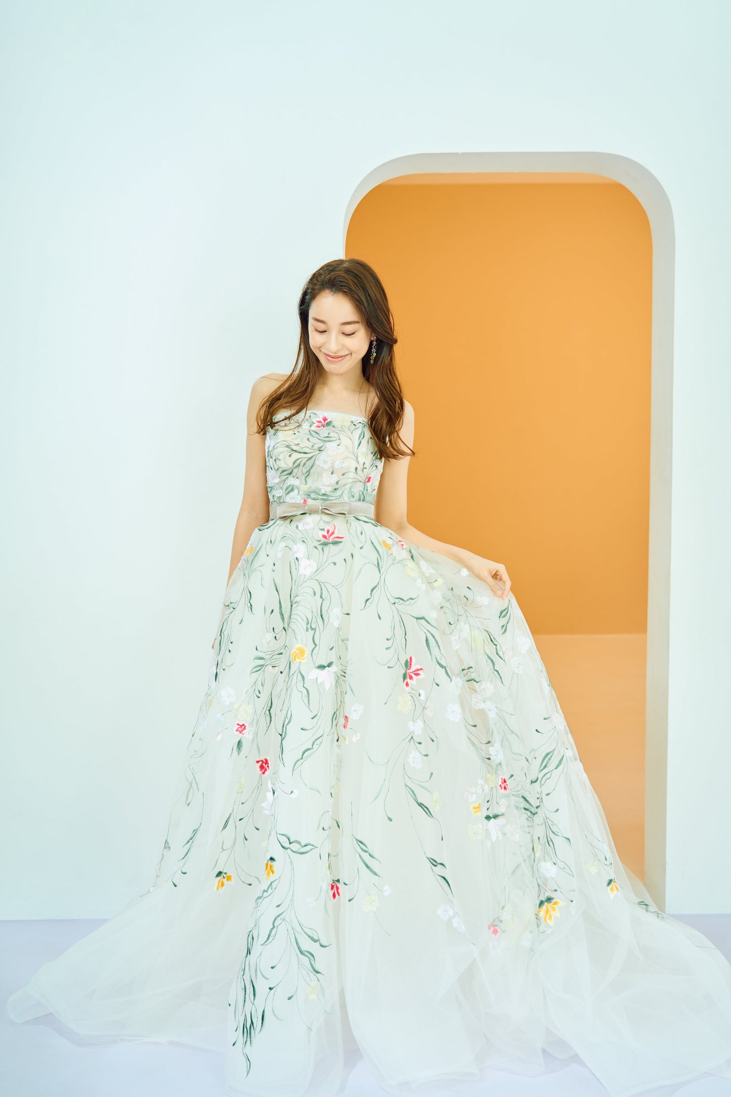 Hanna ハンナ【ウェディングドレス レンタル】韓国ドレス/LEMERE Aライン【結婚式】