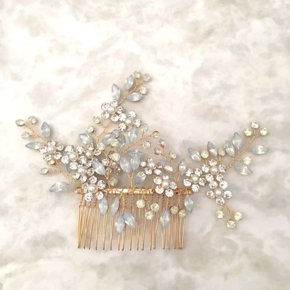 【ヘッドドレス】opal ヘッドアクセサリー/ブライダルアクセサリー 【結婚式 ヘアアクセサリー】