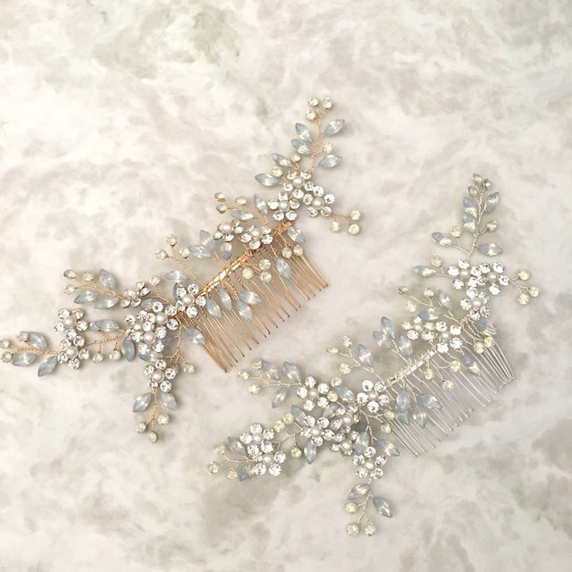 【ヘッドドレス】opal ヘッドアクセサリー/ブライダルアクセサリー 【結婚式 ヘアアクセサリー】