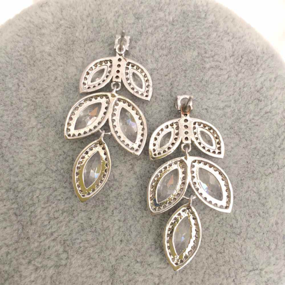 rin ジルコニアネックレス&ピアスセット/ブライダルアクセサリー 【結婚式 アクセサリーセット】