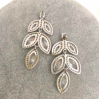 rin ジルコニアネックレス&ピアスセット/ブライダルアクセサリー 【結婚式 アクセサリーセット】