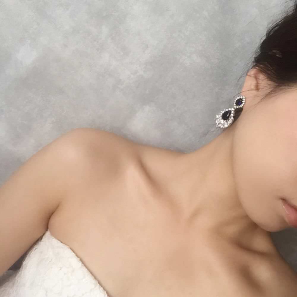 【ピアス・イヤリング】Charmant ジルコニアピアス/ブライダルアクセサリー 【結婚式 ピアス イヤリング】