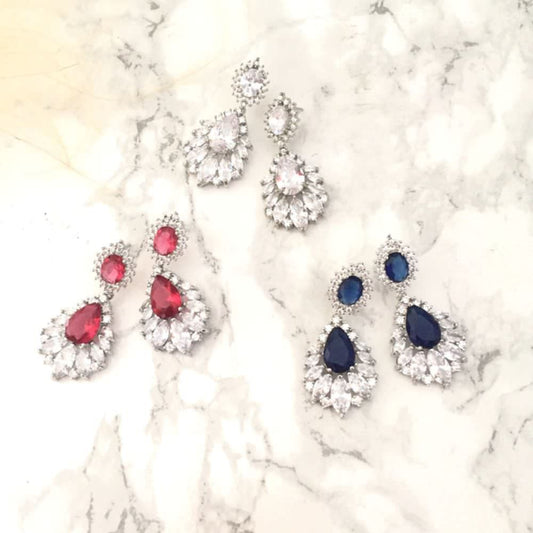 【ピアス・イヤリング】Charmant ジルコニアピアス/ブライダルアクセサリー 【結婚式 ピアス イヤリング】