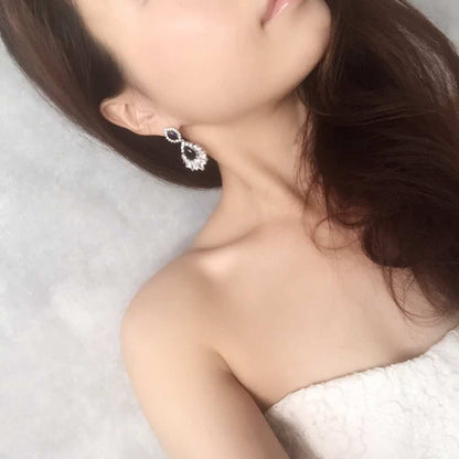 【ピアス・イヤリング】Charmant ジルコニアピアス/ブライダルアクセサリー 【結婚式 ピアス イヤリング】