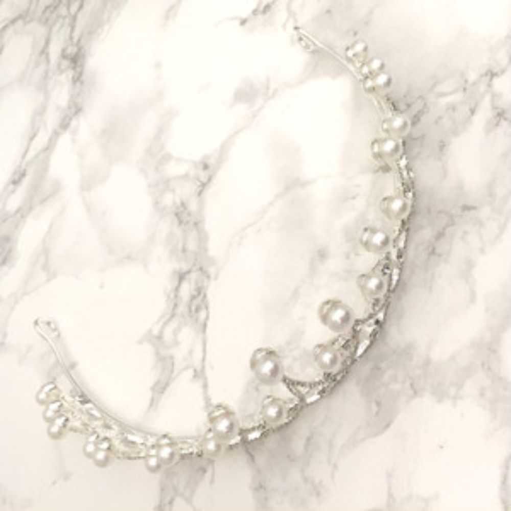 【ヘッドドレス】princess ビジューブライダルティアラ 【結婚式 ヘアアクセサリー】