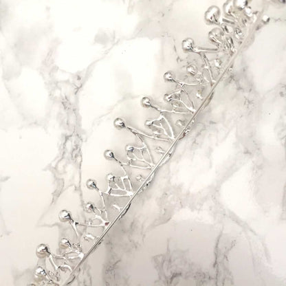 【ヘッドドレス】princess ビジューブライダルティアラ 【結婚式 ヘアアクセサリー】