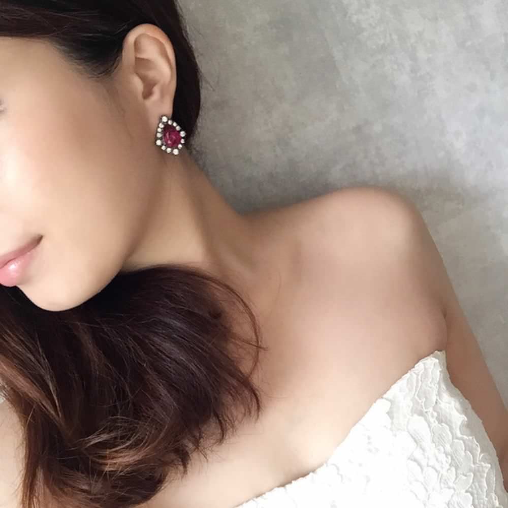 【ピアス・イヤリング】colorful ブライダルビジューピアス 【結婚式 ピアス イヤリング】