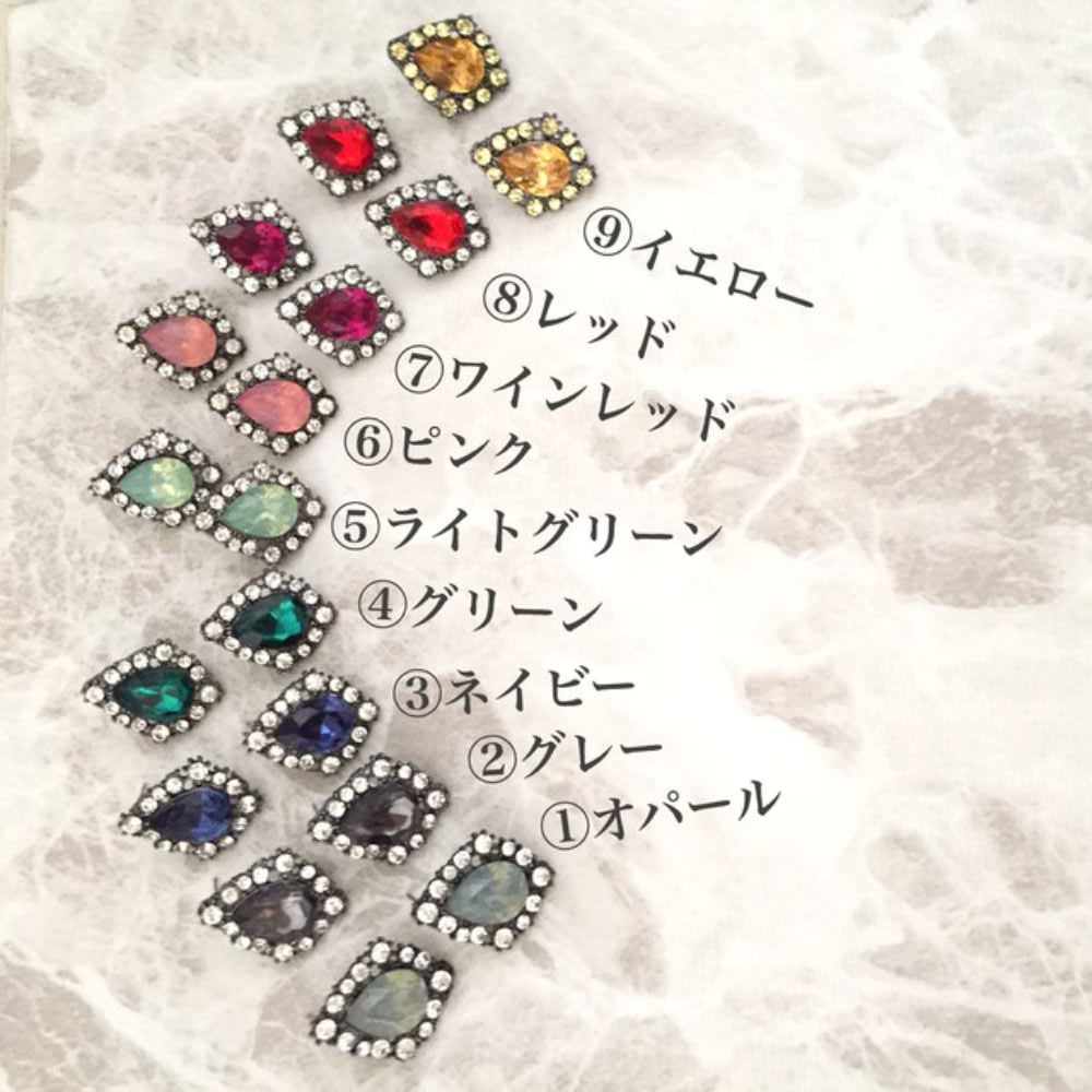 【ピアス・イヤリング】colorful ブライダルビジューピアス 【結婚式 ピアス イヤリング】