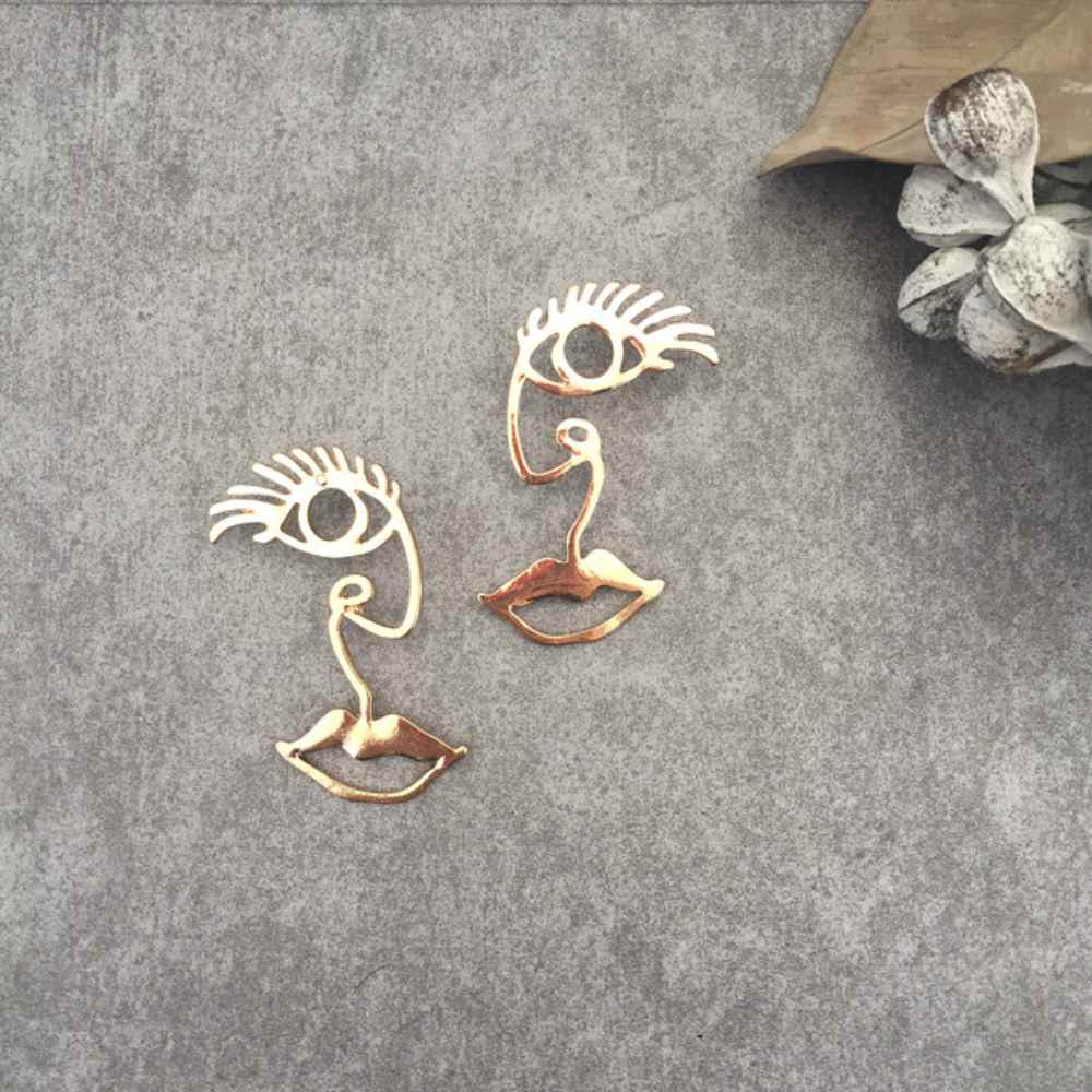 【ピアス・イヤリング】smile フェイスピアス/ブライダルアクセサリー 【結婚式 ピアス イヤリング】