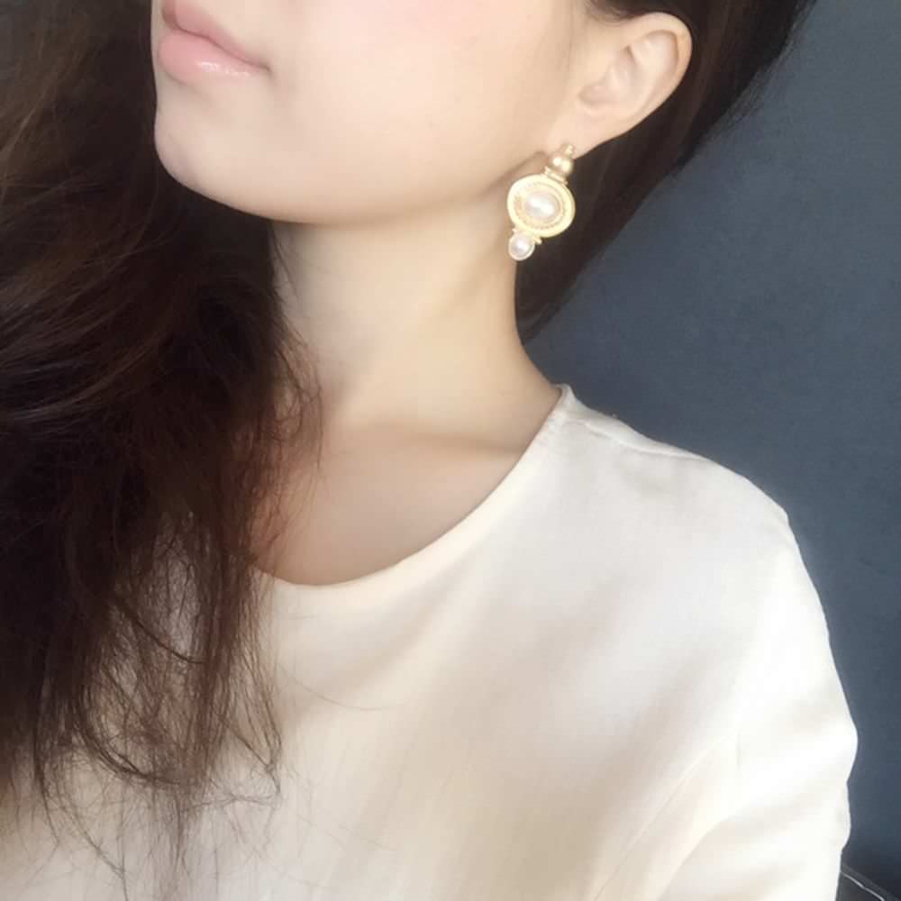 【ピアス・イヤリング】ai ゴールドピアス/ブライダルアクセサリー 【結婚式 ピアス イヤリング】