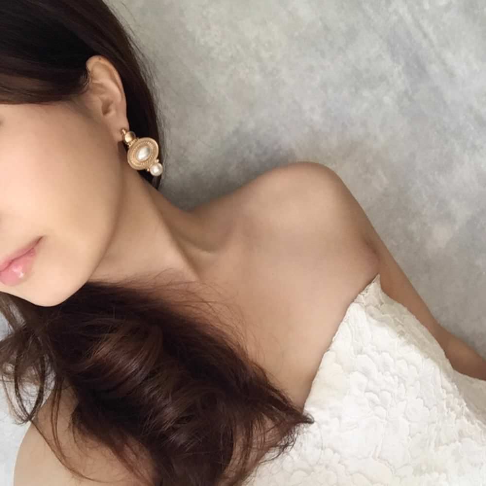 【ピアス・イヤリング】ai ゴールドピアス/ブライダルアクセサリー 【結婚式 ピアス イヤリング】