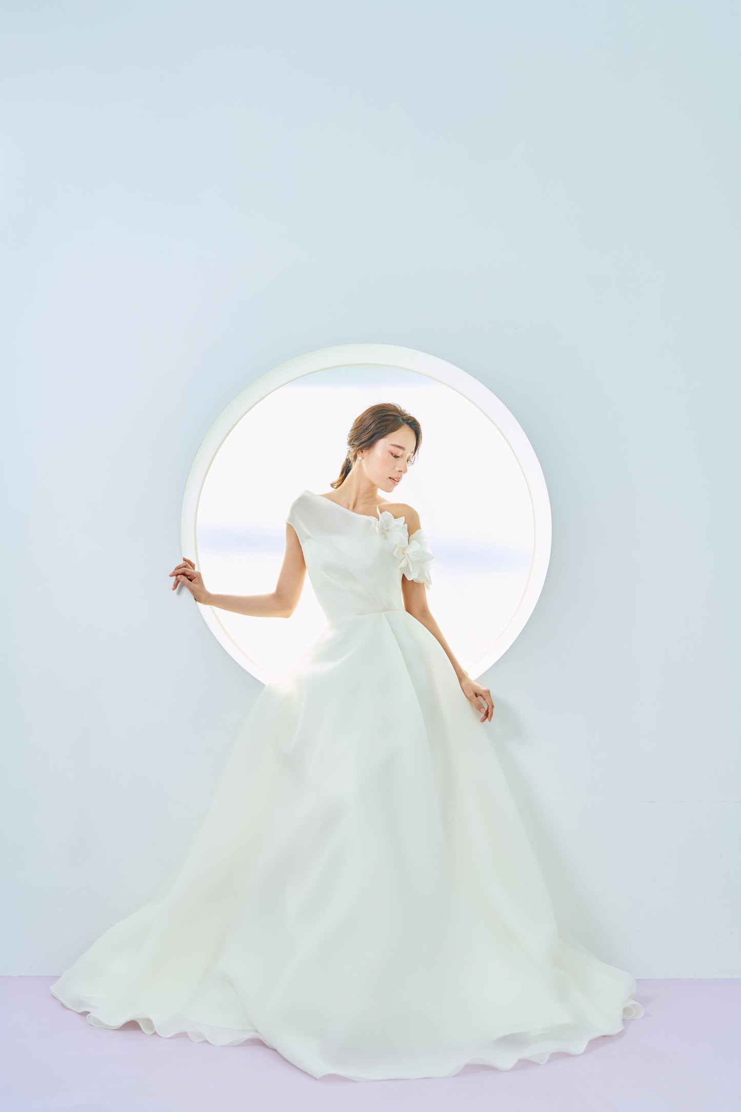 Seri セリ【ウェディングドレス レンタル】韓国ドレス/LEMERE オーガンジー Aライン【結婚式】