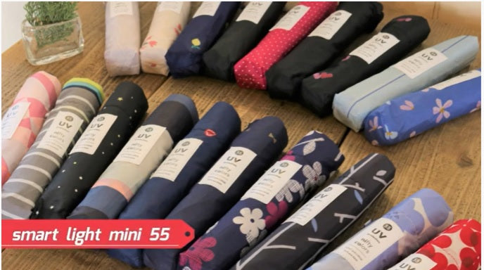柄物カーボン軽量ミニ55 【折りたたみ傘 おすすめ】 【結婚式 引き出物 ギフト】