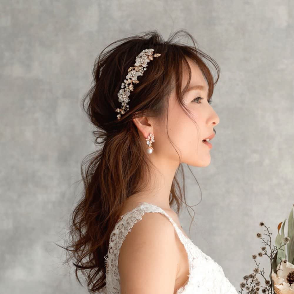 【ピアス・イヤリング】torsion ジルコニアピアス/ブライダルアクセサリー 【結婚式 ピアス イヤリング】