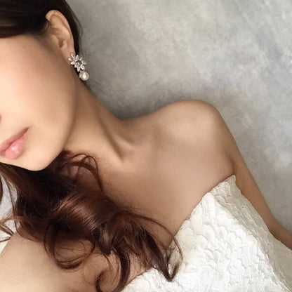 【ピアス・イヤリング】torsion ジルコニアピアス/ブライダルアクセサリー 【結婚式 ピアス イヤリング】