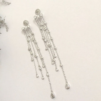 【ピアス・イヤリング】merveilleux ジルコニアピアス/ブライダルアクセサリー 【結婚式 ピアス イヤリング】