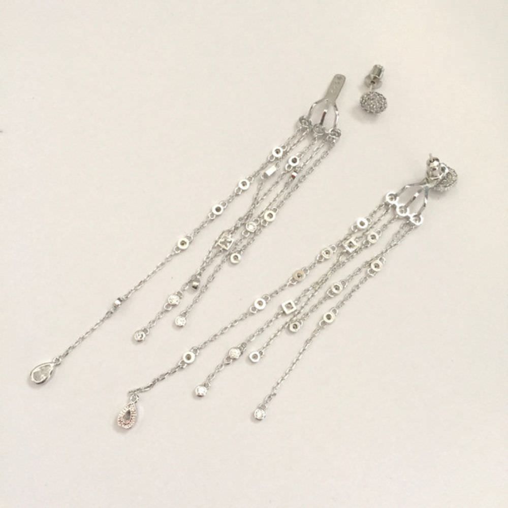 【ピアス・イヤリング】merveilleux ジルコニアピアス/ブライダルアクセサリー 【結婚式 ピアス イヤリング】